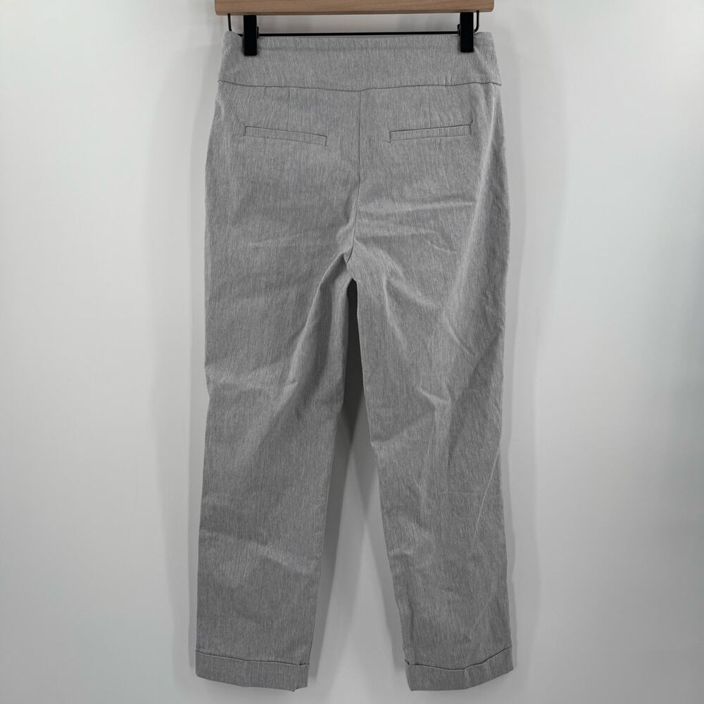 Tribal Pull On Pants Size 6 Gray NEW Stretch NWOT Cuff Capri Classic Office Work - Picture 2 of 10